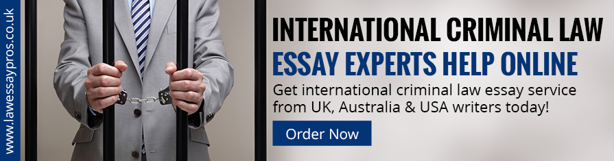 International Criminal Law Essay Experts Help Online