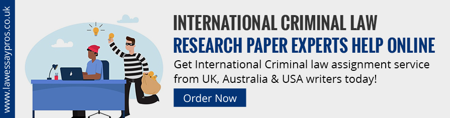 International Criminal Law Research Paper Experts Help Online